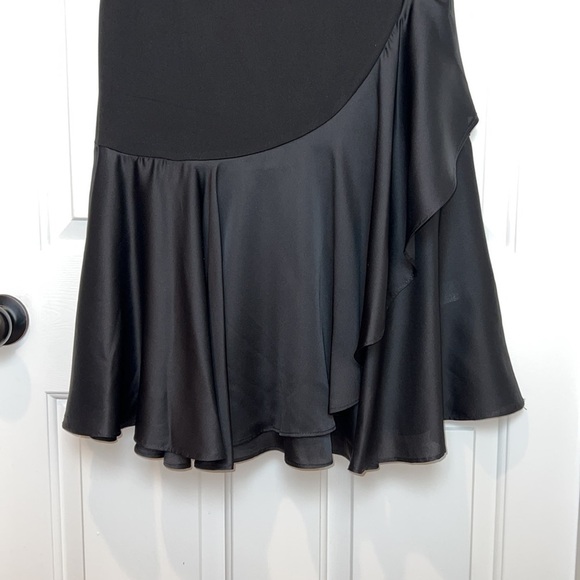 Taylor Sleeveless Fit and Flare LBD Dress with Ruffle Hem Size 10 Black - Picture 6 of 11